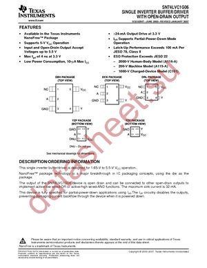 SN74LVC1G06DCKR datasheet  